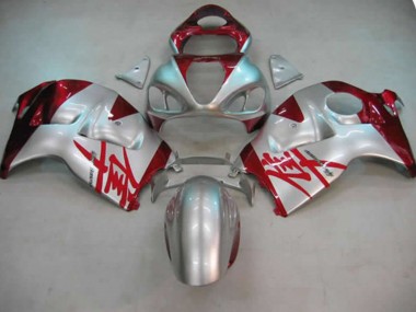 Shop Silver and Red Suzuki GSXR Motorcycle Fairings 1300 Motorcycle Fairings 97-07