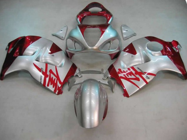 Shop Silver and Red Suzuki GSXR Motorcycle Fairings 1300 Motorcycle Fairings 97-07 Shop Silver and Red Suzuki GSXR Motorcycle Fairings 1300 Motorcycle Fairings 97-07