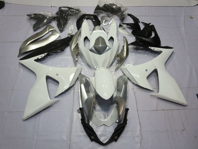Shop Silver and White Suzuki GSXR Motorcycle Fairings 1000 Motorcycle Fairings 09-16 Shop Silver and White Suzuki GSXR Motorcycle Fairings 1000 Motorcycle Fairings 09-16