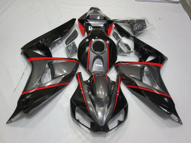 Shop Silver Black Red Pin Stripe Honda CBR1000RR Motorcycle Fairings 06-07 Shop Silver Black Red Pin Stripe Honda CBR1000RR Motorcycle Fairings 06-07