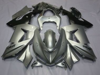 Shop Silver Kawasaki ZX6R Motorcycle Fairings 03-04
