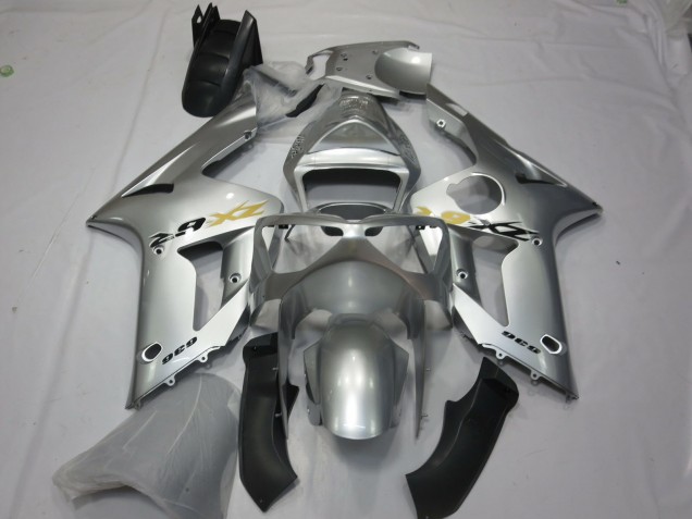 Shop Silver OEM Style Kawasaki ZX6R Motorcycle Fairings 03-04 Shop Silver OEM Style Kawasaki ZX6R Motorcycle Fairings 03-04