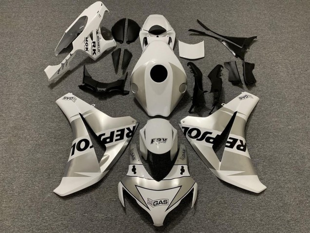 Shop Silver Repsol Honda CBR1000RR Motorcycle Fairings 08-11