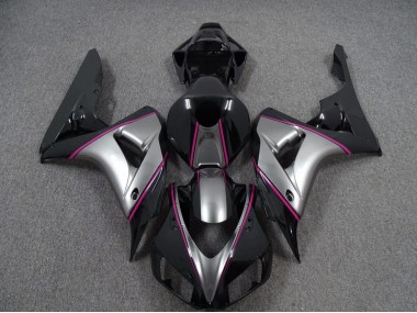 Shop Silver with Pink Pin Stripe Honda CBR1000RR Motorcycle Fairings 06-07