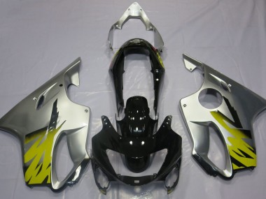 Shop Silver Yellow and Black Honda CBR600 Motorcycle Fairings F4 Motorcycle Fairings 99-00
