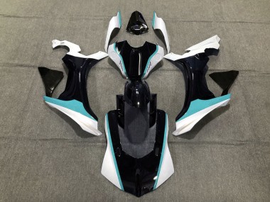 Shop Sky Blue Black and White Yamaha R1 Motorcycle Fairings 15-19