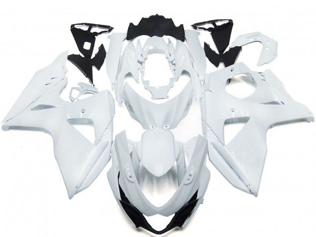 Shop Solid Gloss white with Silver logo Suzuki GSXR Motorcycle Fairings 1000 Motorcycle Fairings 09-16 Shop Solid Gloss white with Silver logo Suzuki GSXR Motorcycle Fairings 1000 Motorcycle Fairings 09-16