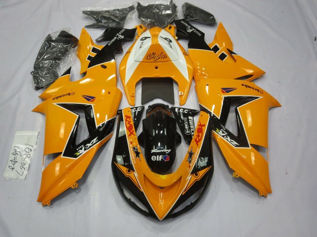 Shop Special Orange Kawasaki ZX10R Motorcycle Fairings 06-07 Shop Special Orange Kawasaki ZX10R Motorcycle Fairings 06-07