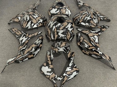 Shop Tan and Silver Camo Honda CBR600RR Motorcycle Fairings 09-12