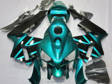 Shop Teal & Gloss Black Design Honda CBR600RR Motorcycle Fairings 05-06