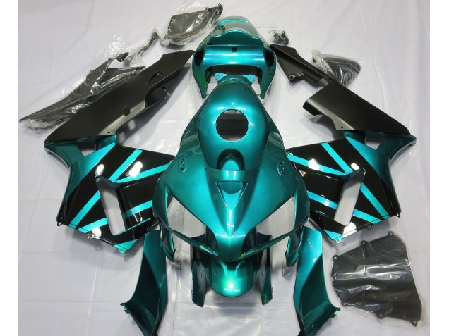 Shop Teal & Gloss Black Design Honda CBR600RR Motorcycle Fairings 05-06 Shop Teal & Gloss Black Design Honda CBR600RR Motorcycle Fairings 05-06