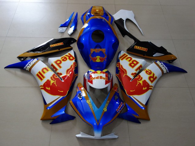 Shop The Bull Blue and Gold Honda CBR1000RR Motorcycle Fairings 12-16 Shop The Bull Blue and Gold Honda CBR1000RR Motorcycle Fairings 12-16