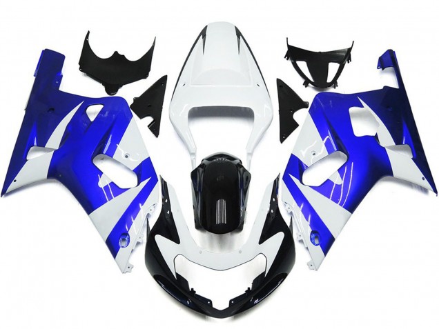 Shop Vibrant Blue and White OEM Style Suzuki GSXR750 Motorcycle Fairings 01-03