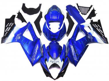 Shop Vibrant Blue with White Corona Suzuki GSXR Motorcycle Fairings 1000 Motorcycle Fairings 07-08
