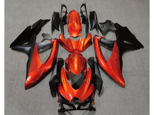 Shop Vibrant Orange in Black Suzuki GSXR750 Motorcycle Fairings 08-10