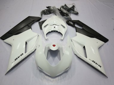 Shop White and Black 848 Ducati 848 Motorcycle Fairings 1098 Motorcycle Fairings 1198 Motorcycle Fairings 07-12