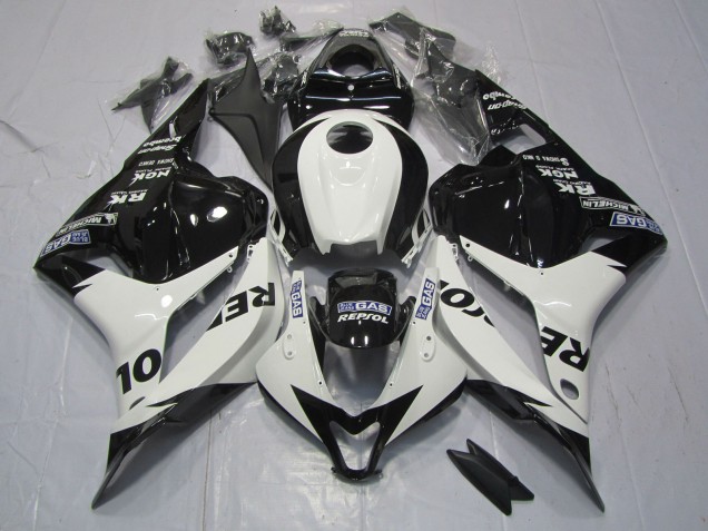 Shop White and Black Repsol Honda CBR600RR Motorcycle Fairings 09-12 Shop White and Black Repsol Honda CBR600RR Motorcycle Fairings 09-12