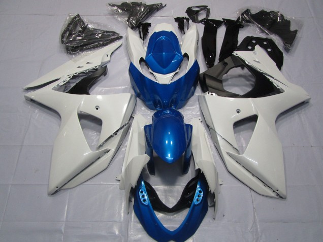 Shop White and Blue Suzuki GSXR Motorcycle Fairings 1000 Motorcycle Fairings 09-16 Shop White and Blue Suzuki GSXR Motorcycle Fairings 1000 Motorcycle Fairings 09-16