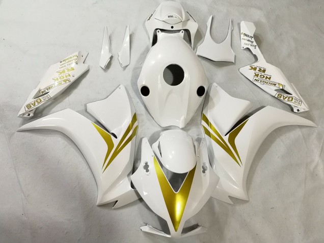 Shop White and Gold Honda CBR1000RR Motorcycle Fairings 12-16 Shop White and Gold Honda CBR1000RR Motorcycle Fairings 12-16