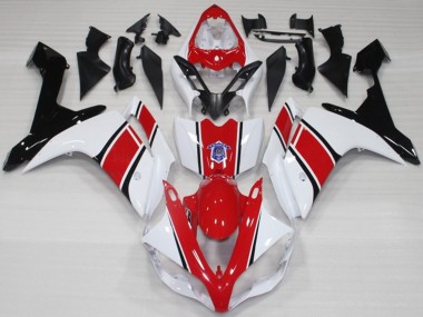 Shop White and Red OEM Style Gloss Yamaha R1 Motorcycle Fairings 07-08