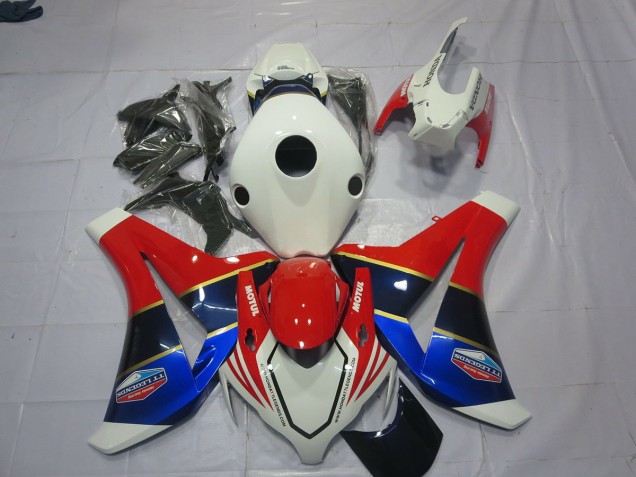 Shop White Blue and Red Honda CBR1000RR Motorcycle Fairings 08-11