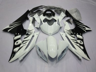 Shop White Flame Yamaha R6 Motorcycle Fairings 08-16