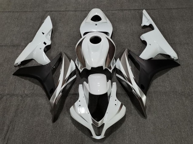 Shop White Graphite and Black Honda CBR600RR Motorcycle Fairings 07-08 Shop White Graphite and Black Honda CBR600RR Motorcycle Fairings 07-08