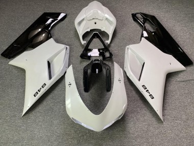 Shop White Pearl and Black Ducati 848 Motorcycle Fairings 1098 Motorcycle Fairings 1198 Motorcycle Fairings 07-12