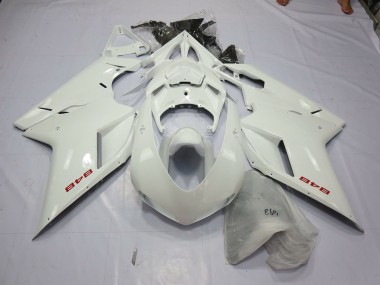 Shop White Pearl Ducati 848 Motorcycle Fairings 1098 Motorcycle Fairings 1198 Motorcycle Fairings 07-12