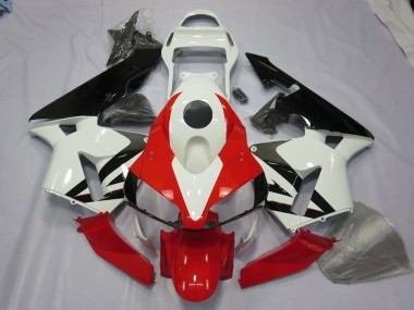 Shop White Red and Black Honda CBR600RR Motorcycle Fairings 03-04