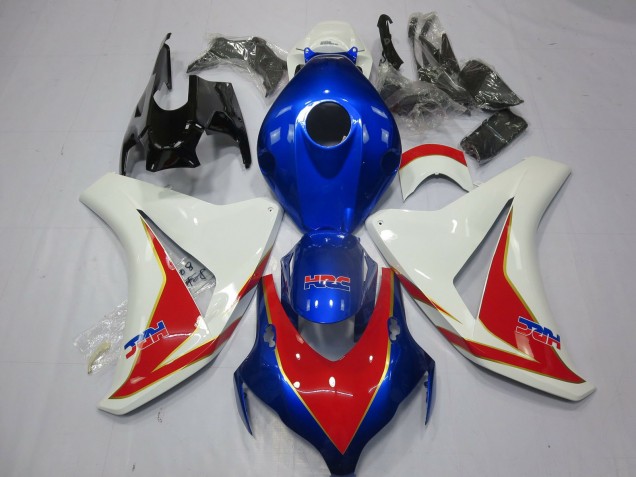 Shop White Red and Deep Blue Honda CBR1000RR Motorcycle Fairings 08-11 Shop White Red and Deep Blue Honda CBR1000RR Motorcycle Fairings 08-11