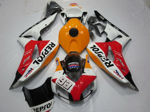 Shop White Repsol 93 Honda CBR1000RR Motorcycle Fairings 06-07 Shop White Repsol 93 Honda CBR1000RR Motorcycle Fairings 06-07