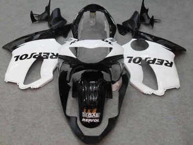 Shop White Repsol Honda CBR600 Motorcycle Fairings F4 Motorcycle Fairings 99-00