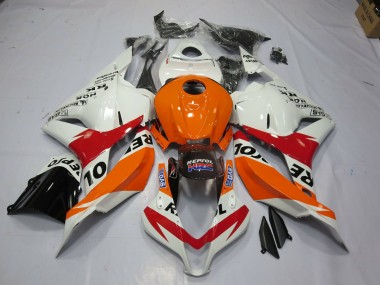 Shop White Repsol Honda CBR600RR Motorcycle Fairings 09-12