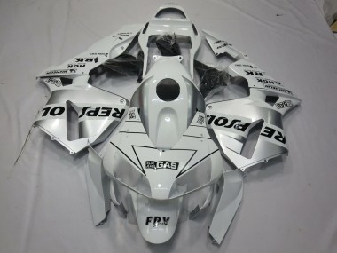 Shop White Silver Repsol Honda CBR600RR Motorcycle Fairings 03-04