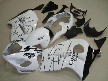Shop White with Green Suzuki GSXR Motorcycle Fairings 1300 Motorcycle Fairings 97-07