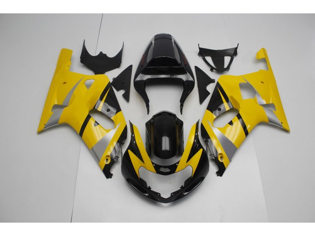Shop Yellow and Black Suzuki GSXR Motorcycle Fairings 600-750 Motorcycle Fairings 01-03