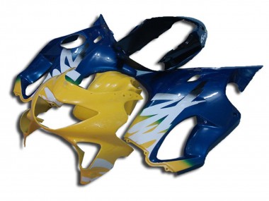 Shop Yellow and Blue Honda CBR600 Motorcycle Fairings F4 Motorcycle Fairings 99-00