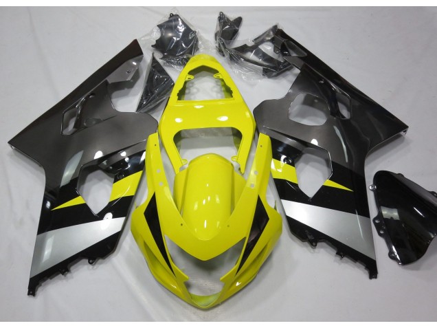 Shop Yellow and Grey Suzuki GSXR750 Motorcycle Fairings 04-05