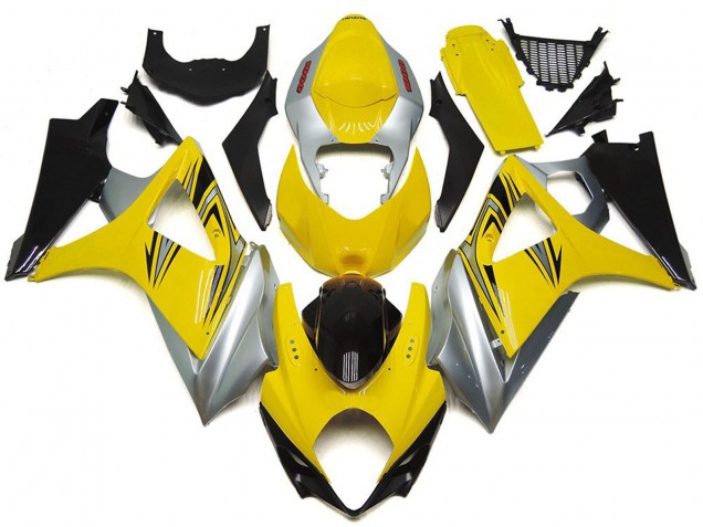 Shop Yellow and Silver OEM Style Suzuki GSXR Motorcycle Fairings 1000 Motorcycle Fairings 07-08 Shop Yellow and Silver OEM Style Suzuki GSXR Motorcycle Fairings 1000 Motorcycle Fairings 07-08