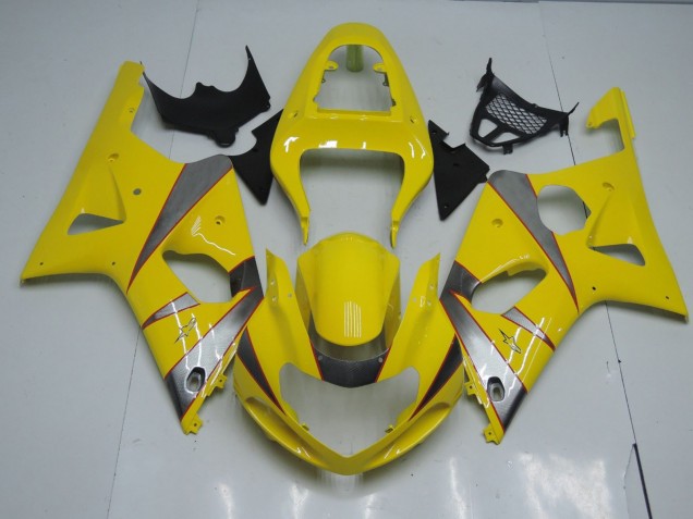 Shop Yellow and Silver Suzuki GSXR Motorcycle Fairings 1000 Motorcycle Fairings 00-02 Shop Yellow and Silver Suzuki GSXR Motorcycle Fairings 1000 Motorcycle Fairings 00-02