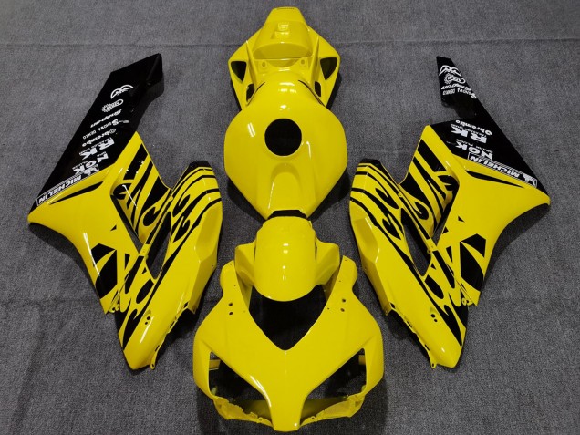Shop Yellow Black Flame Honda CBR1000RR Motorcycle Fairings 04-05 Shop Yellow Black Flame Honda CBR1000RR Motorcycle Fairings 04-05