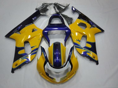 Shop Yellow Blue Suzuki GSXR750 Motorcycle Fairings 01-03
