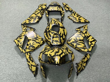 Shop Yellow Camo Honda CBR600RR Motorcycle Fairings 03-04