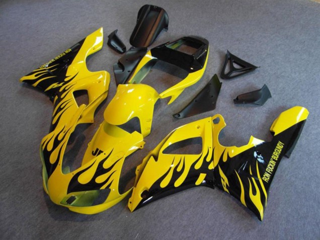 Shop Yellow Flame Yamaha R1 Motorcycle Fairings 98-99 Shop Yellow Flame Yamaha R1 Motorcycle Fairings 98-99