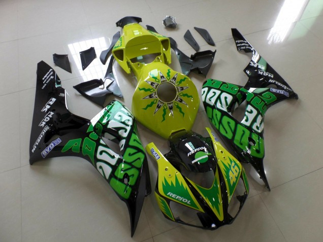 Shop Yellow Rossi Honda CBR1000RR Motorcycle Fairings 06-07 Shop Yellow Rossi Honda CBR1000RR Motorcycle Fairings 06-07