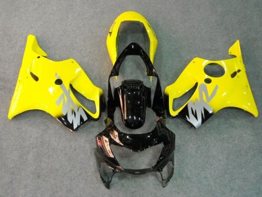 Shop Yellow Silver Decal Honda CBR600 Motorcycle Fairings F4 Motorcycle Fairings 99-00