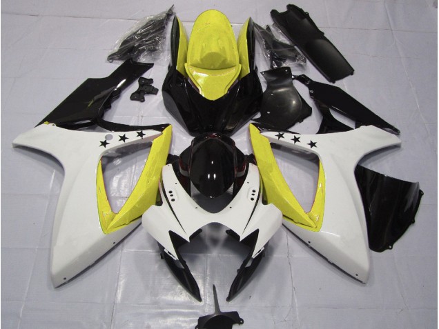 Shop Yellow Star Suzuki GSXR750 Motorcycle Fairings 06-07 Shop Yellow Star Suzuki GSXR750 Motorcycle Fairings 06-07